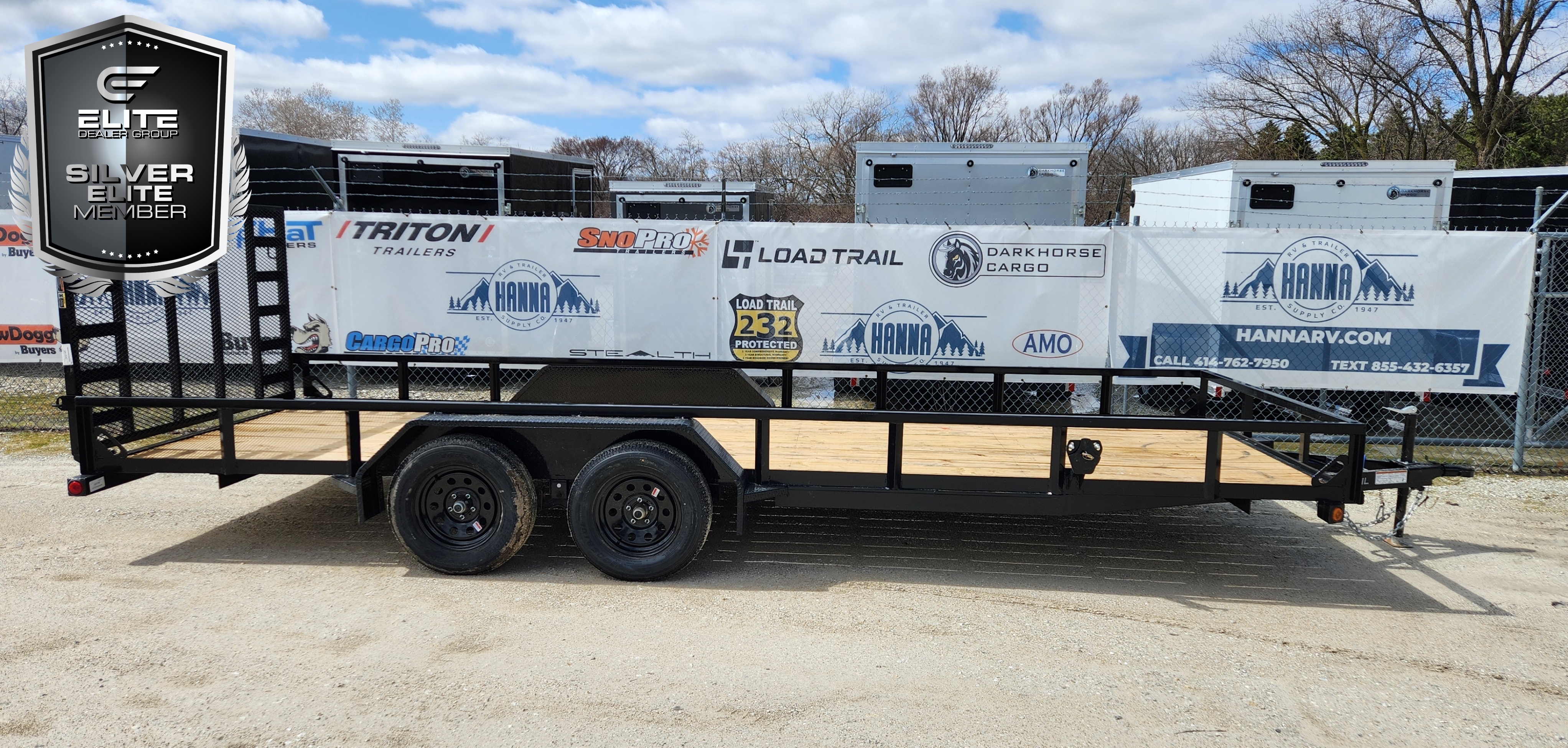 Load Trail 83 X 20 Steel Tandem Axle Utility Trailer with Spring Assist Ramp Gate